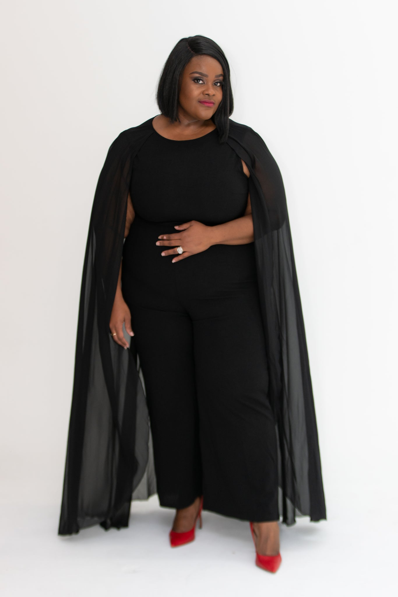 Therry Cape Jumpsuit