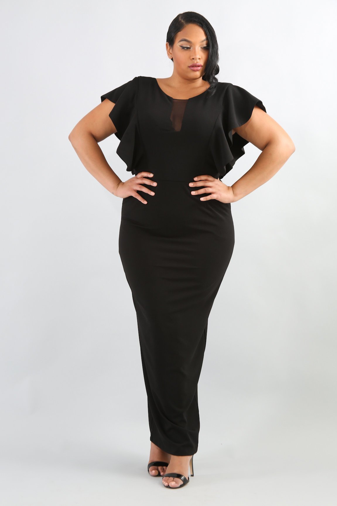 Gracely Flare Maxi Dress - CurvEssentials Boutique, LLC